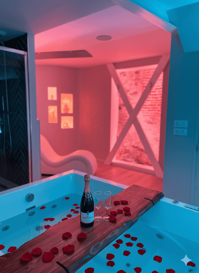 À la folie Loft&Spa romantique avec jacuzzi - Love’nSpa - weekend en amoureux, love rooms avec spa ou jacuzzi privatif2 de À la folie Loft&Spa romantique avec jacuzzi
