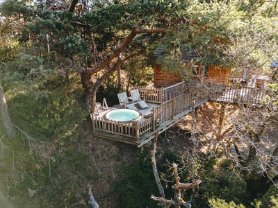 Cabane dans les arbres avec jacuzzi privatif - Bois d'Arambe - Love’nSpa - weekend en amoureux, love rooms avec spa ou jacuzzi privatif