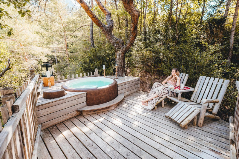 Cabane dans les arbres avec jacuzzi privatif - Bois d&
