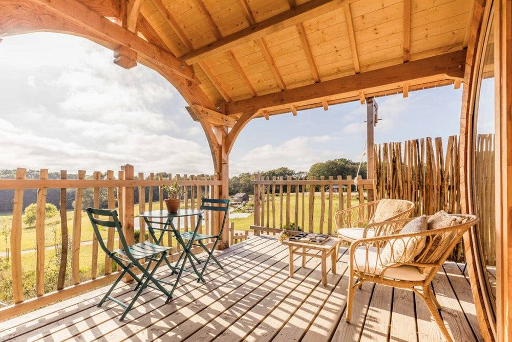 Dihan hôtel de cabanes - Cabane spa luxe Ehan - Love’nSpa - weekend en amoureux, love rooms avec spa ou jacuzzi privatif5 de Dihan hôtel de cabanes - Cabane spa luxe Ehan
