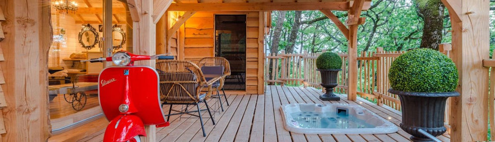 Domaine de Pech et Lafon - Cabane Spa Dolce Vita - Love’nSpa - weekend en amoureux, love rooms avec spa ou jacuzzi privatif6 de Domaine de Pech et Lafon - Cabane Spa Dolce Vita
