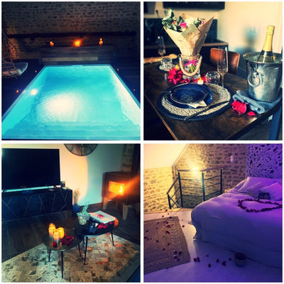 La Grange Epicurienne - Love’nSpa - weekend en amoureux, love rooms avec spa ou jacuzzi privatif