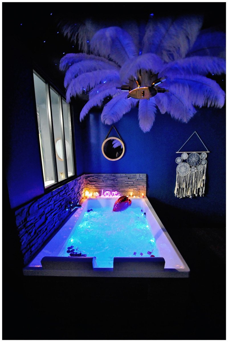 La suite 7ième ciel étoilée et SPA XXL - Love’nSpa - weekend en amoureux, love rooms avec spa ou jacuzzi privatif