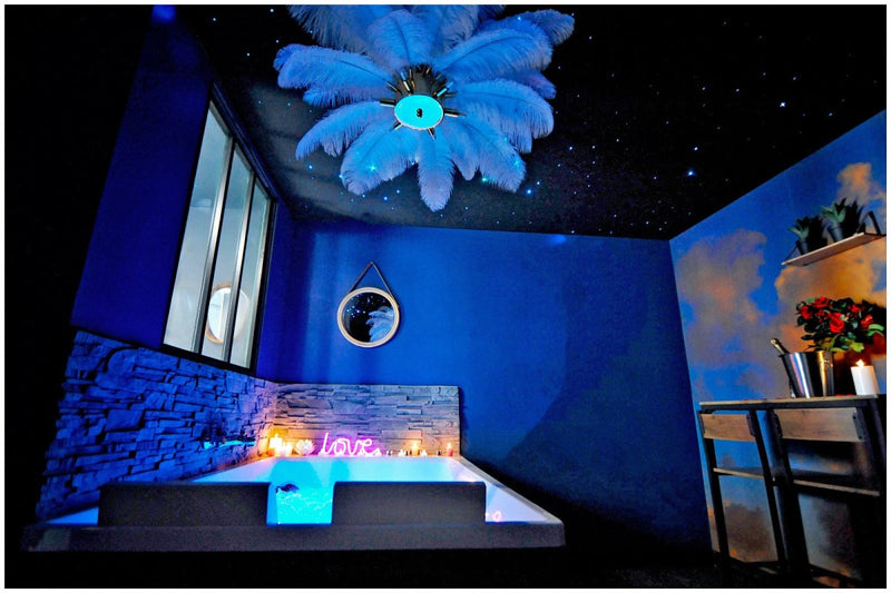 La suite 7ième ciel étoilée et SPA XXL - Love’nSpa - weekend en amoureux, love rooms avec spa ou jacuzzi privatif