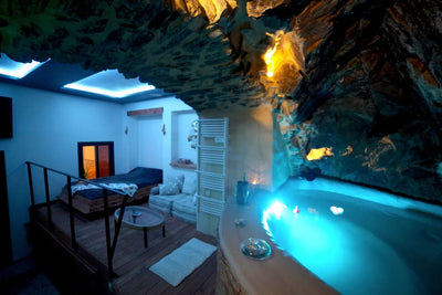 Le Ginkgo Collioure : spa troglodyte - Love’nSpa - weekend en amoureux, love rooms avec spa ou jacuzzi privatif
