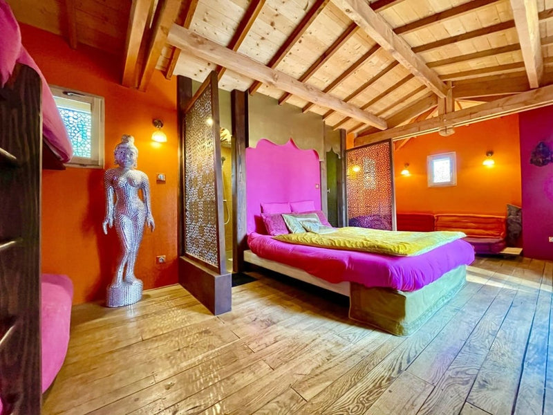 Le Moulin de la Jarousse - Cabane Bollywood - Love’nSpa - weekend en amoureux, love rooms avec spa ou jacuzzi privatif
