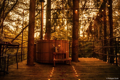 Le Moulin de la Jarousse - Cabane Métal - Love’nSpa - weekend en amoureux, love rooms avec spa ou jacuzzi privatif
