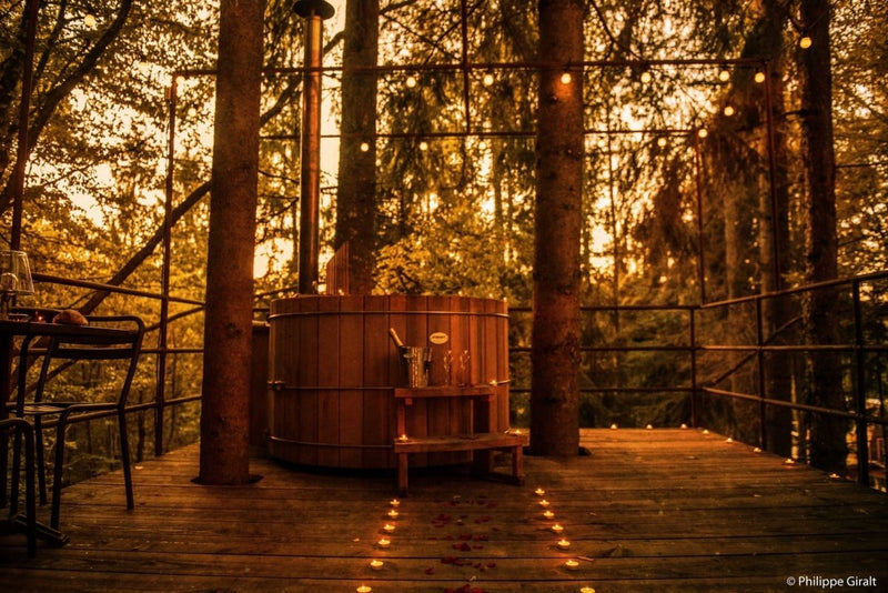 Le Moulin de la Jarousse - Cabane Métal - Love’nSpa - weekend en amoureux, love rooms avec spa ou jacuzzi privatif
