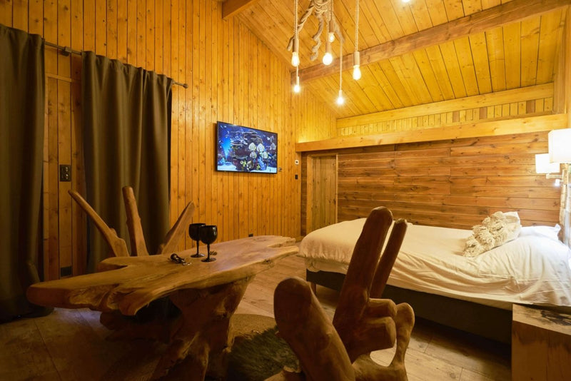 Les Cottages du Parc - Le Cottage Canadien - Love’nSpa - weekend en amoureux, love rooms avec spa ou jacuzzi privatif4 de Les Cottages du Parc - Le Cottage Canadien
