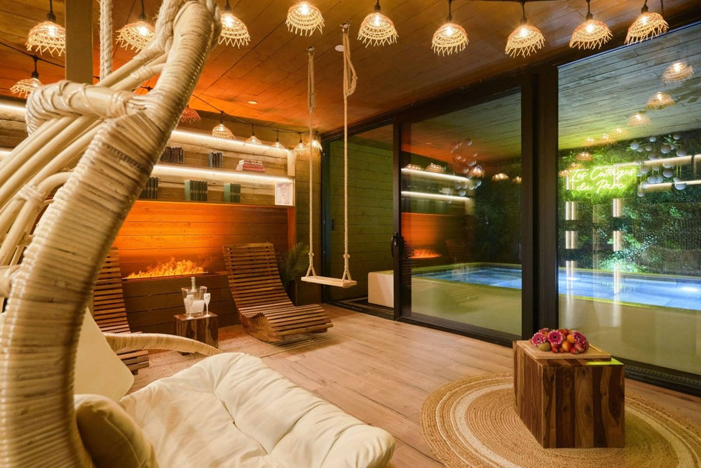 les Cottages du Parc - Le Cottage Scandinave - Love’nSpa - weekend en amoureux, love rooms avec spa ou jacuzzi privatif4 de les Cottages du Parc - Le Cottage Scandinave

