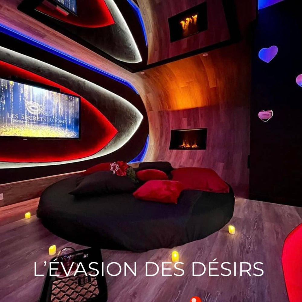 Les Secrets Rooms L'EVASION DES DESIRS - Love’nSpa - weekend en amoureux, love rooms avec spa ou jacuzzi privatif2 de Les Secrets Rooms L'EVASION DES DESIRS

