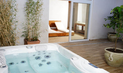 patio zen - Love’nSpa - weekend en amoureux, love rooms avec spa ou jacuzzi privatif