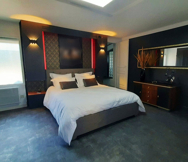 Rêves de spa - Suite ONYX - Love’nSpa - weekend en amoureux, love rooms avec spa ou jacuzzi privatif
