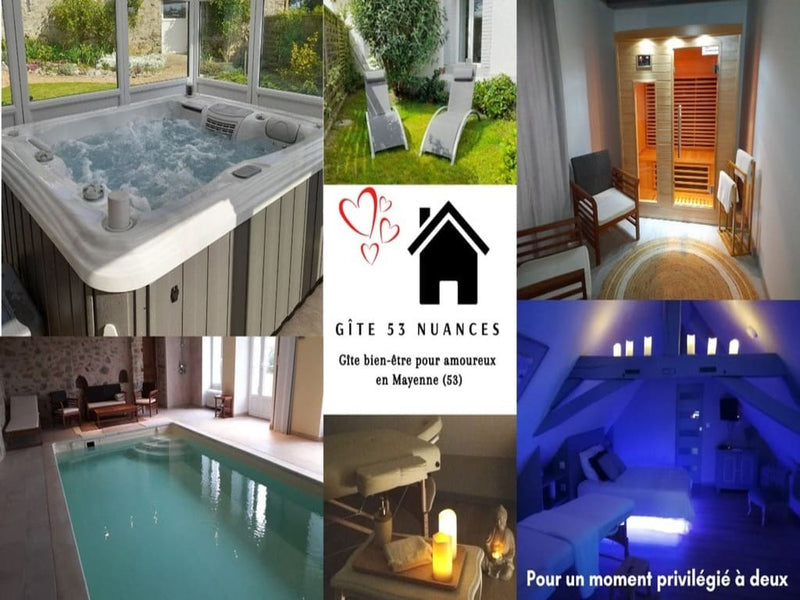 Gîte 53 Nuances - Love’nSpa - weekend en amoureux, love rooms avec spa ou jacuzzi privatif