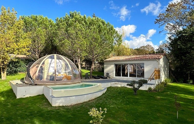 Le Clos F.M.R - Bulle WIGWAM Fanny - Love’nSpa - weekend en amoureux, love rooms avec spa ou jacuzzi privatif
