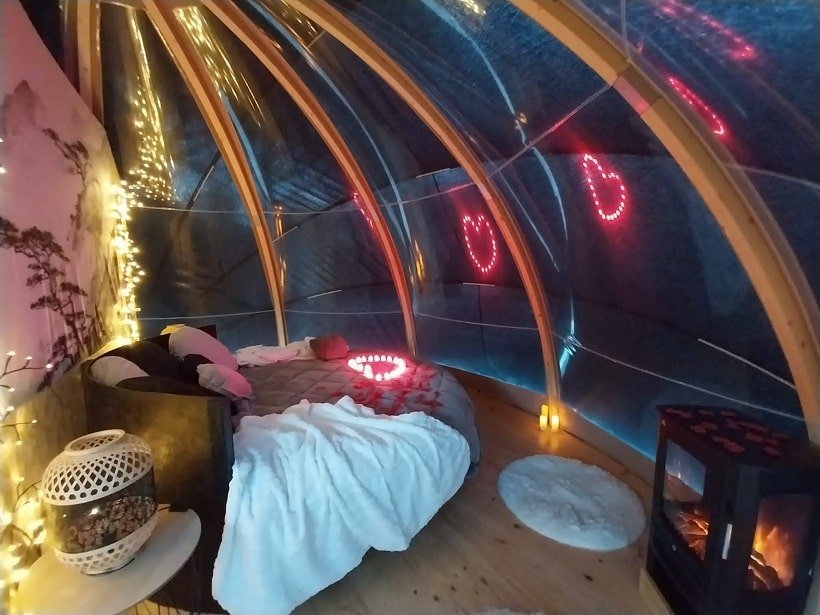 Le Clos F.M.R - Bulle WIGWAM Fanny - Love’nSpa - weekend en amoureux, love rooms avec spa ou jacuzzi privatif3 de Le Clos F.M.R - Bulle WIGWAM Fanny
