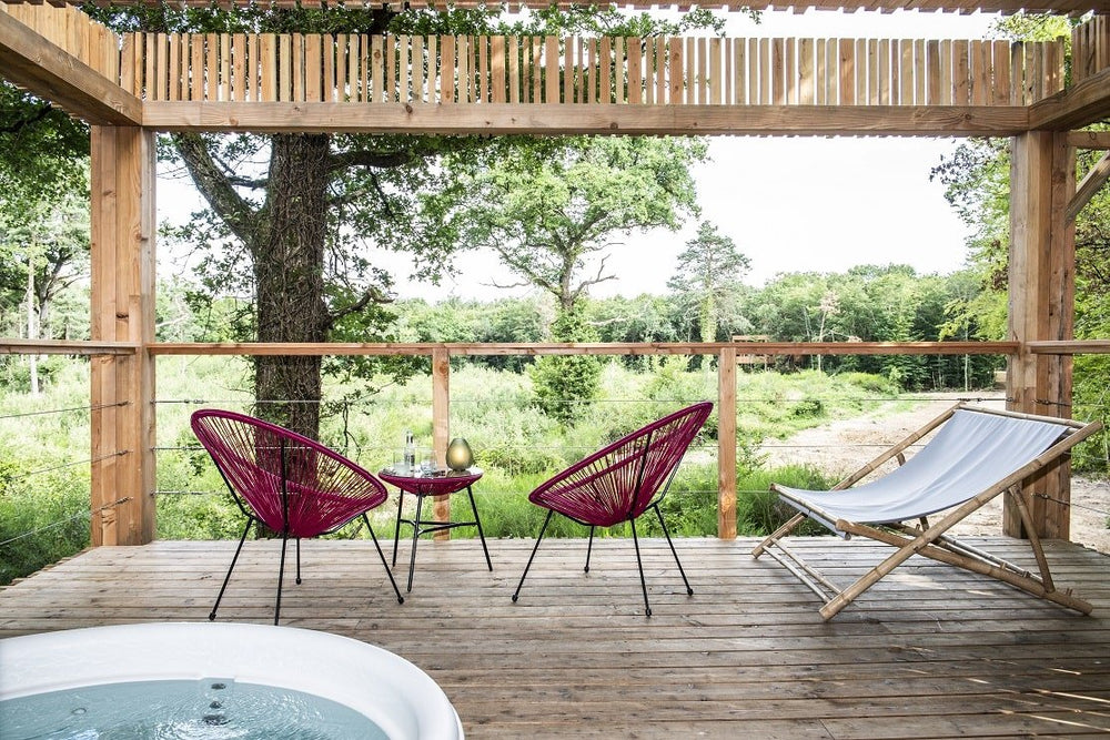 Loire Valley Lodge - Lodges design avec jacuzzi privé en terrasse - O'plumes - Love’nSpa - weekend en amoureux, love rooms avec spa ou jacuzzi privatif1 de Loire Valley Lodge - Lodges design avec jacuzzi privé en terrasse - O'plumes
