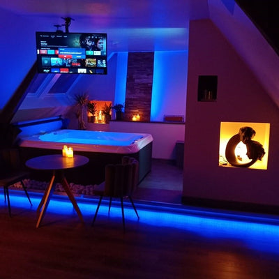 Manoir du Grand Chêne - Suite Quintessence - Love’nSpa - weekend en amoureux, love rooms avec spa ou jacuzzi privatif