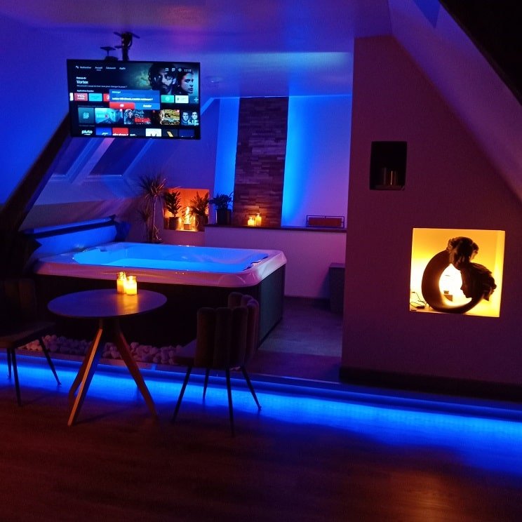 Manoir du Grand Chêne - Suite Quintessence - Love’nSpa - weekend en amoureux, love rooms avec spa ou jacuzzi privatif