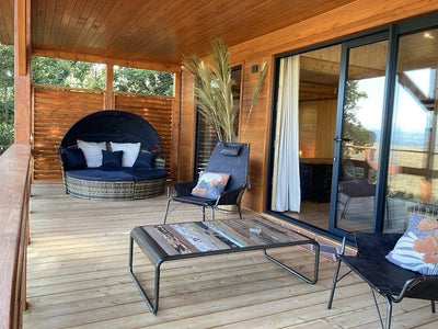 Trésors de Campagne -Cabane de prestige "A perte de vue" - Love’nSpa - weekend en amoureux, love rooms avec spa ou jacuzzi privatif