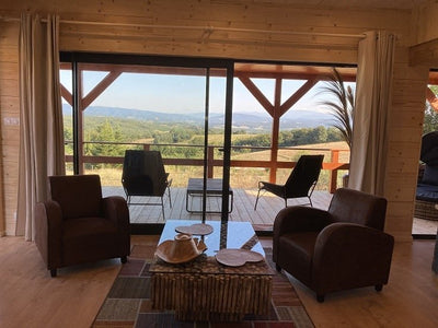 Trésors de Campagne -Cabane de prestige "A perte de vue" - Love’nSpa - weekend en amoureux, love rooms avec spa ou jacuzzi privatif